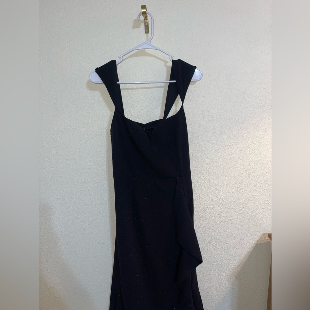 Black Glitter Gala Dress